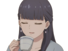 misuzu gundou tomo chan est une fille anime manga waifu yeux violets cheveux mauves
