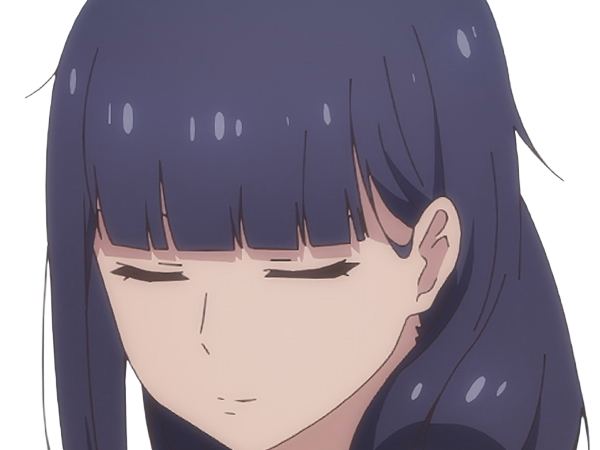 Sticker misuzu gundou tomo chan est une fille anime manga waifu yeux violets cheveux mauves par Dark-63