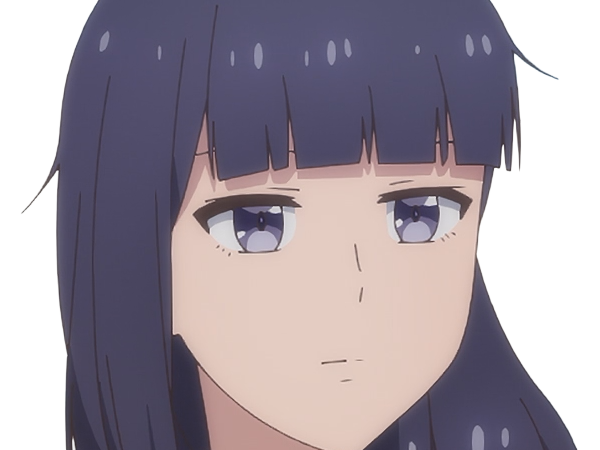 Sticker misuzu gundou tomo chan est une fille anime manga waifu yeux violets cheveux mauves par Dark-63
