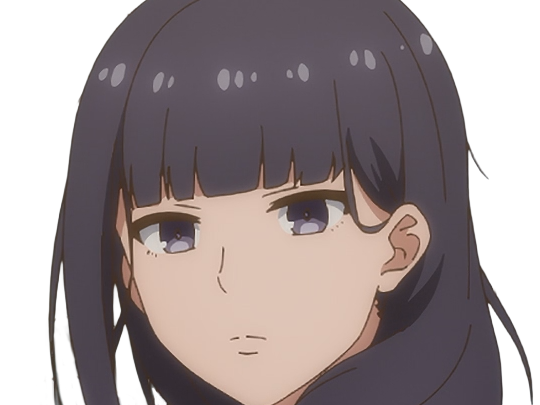 Sticker misuzu gundou tomo chan est une fille anime manga waifu yeux violets cheveux mauves par Dark-63