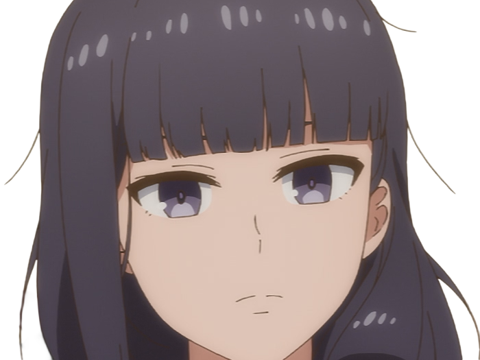 Sticker misuzu gundou tomo chan est une fille anime manga waifu yeux violets cheveux mauves par Dark-63
