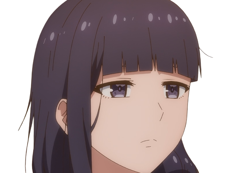 Sticker misuzu gundou tomo chan est une fille anime manga waifu yeux violets cheveux mauves par Dark-63
