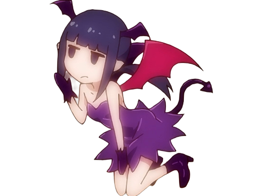 Sticker misuzu gundou tomo chan est une fille anime manga waifu yeux violets cheveux mauves par Dark-63