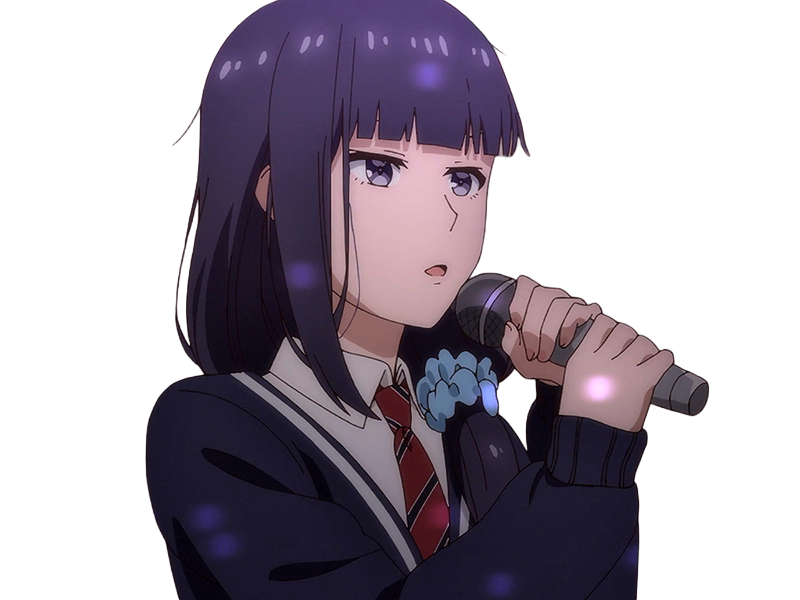 misuzu gundou tomo-chan est une fille anime manga waifu yeux violets cheveux mauves