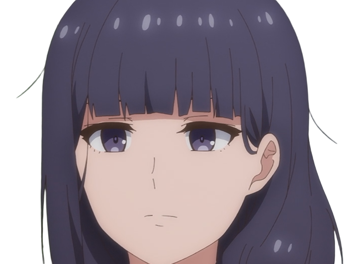 Sticker misuzu gundou tomo chan est une fille anime manga waifu yeux violets cheveux mauves par Dark-63