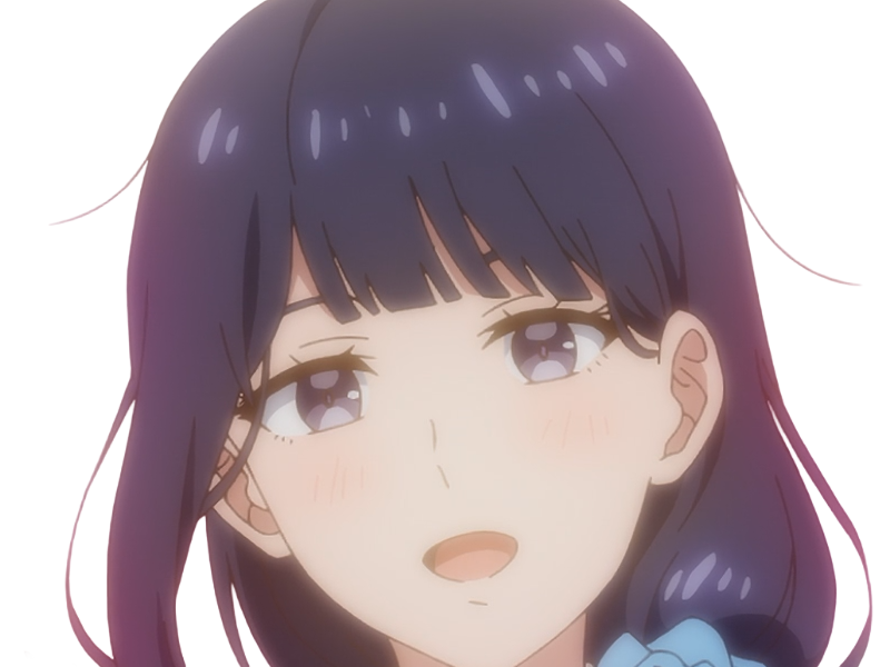 Sticker misuzu gundou tomo chan est une fille anime manga waifu yeux violets cheveux mauves par Dark-63