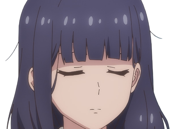 Sticker misuzu gundou tomo chan est une fille anime manga waifu yeux violets cheveux mauves par Dark-63