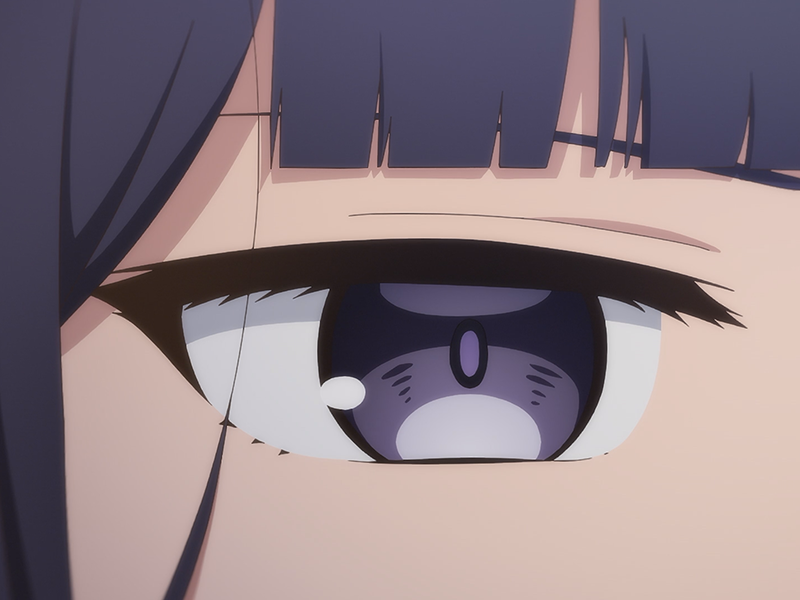 Sticker misuzu gundou tomo chan est une fille anime manga waifu yeux violets cheveux mauves par Dark-63