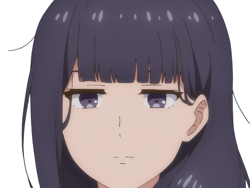 Sticker misuzu gundou tomo chan est une fille anime manga waifu yeux violets cheveux mauves par Dark-63