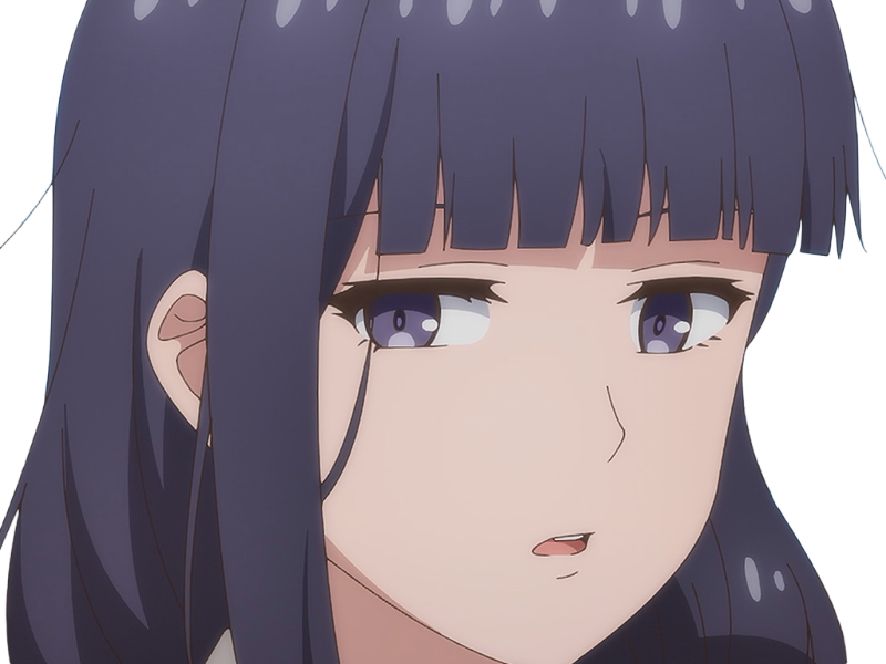 Sticker misuzu gundou tomo chan est une fille anime manga waifu yeux violets cheveux mauves par Dark-63