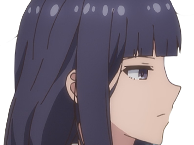 Sticker misuzu gundou tomo chan est une fille anime manga waifu yeux violets cheveux mauves par Dark-63