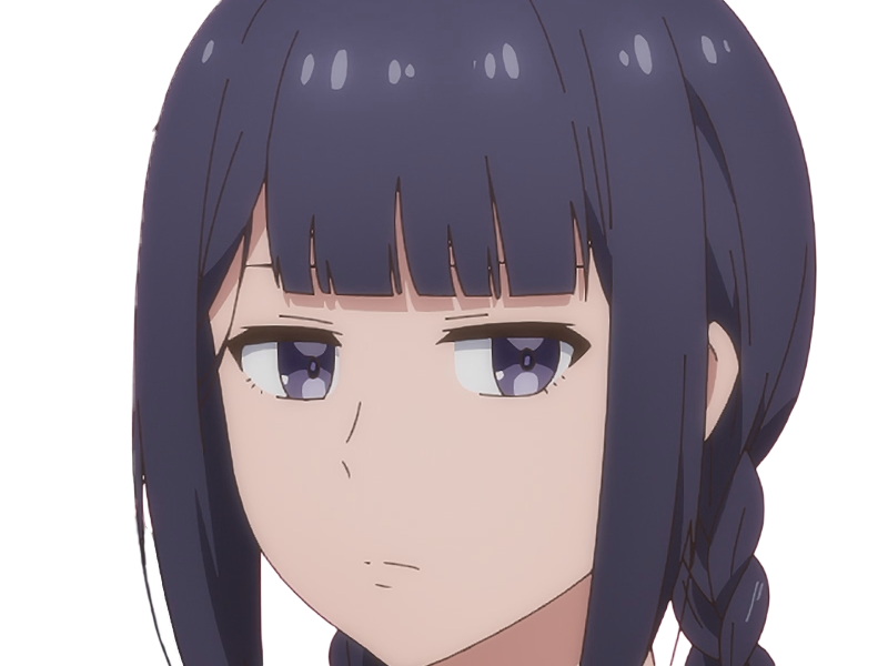 Sticker misuzu gundou tomo chan est une fille anime manga waifu yeux violets cheveux mauves par Dark-63