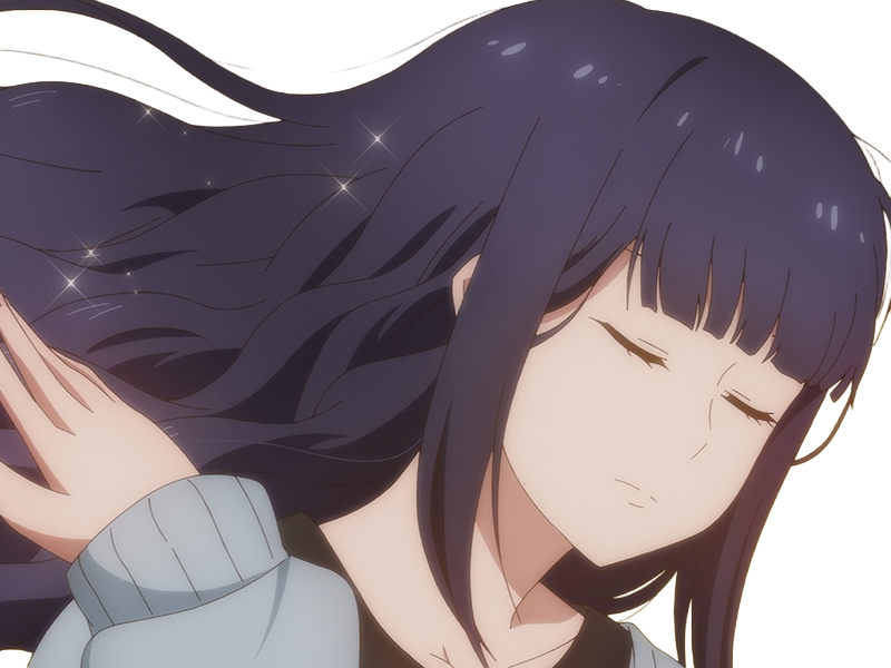 Sticker misuzu gundou tomo chan est une fille anime manga waifu yeux violets cheveux mauves par Dark-63