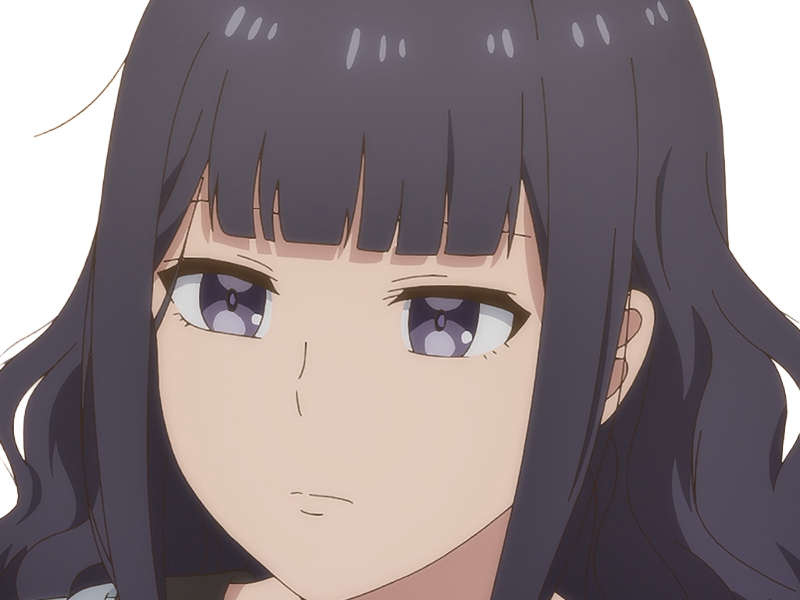 Sticker misuzu gundou tomo chan est une fille anime manga waifu yeux violets cheveux mauves par Dark-63