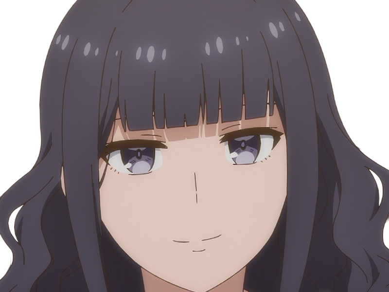 Sticker misuzu gundou tomo chan est une fille anime manga waifu yeux violets cheveux mauves par Dark-63