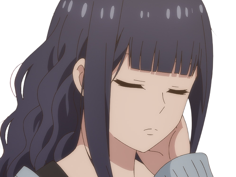 Sticker misuzu gundou tomo chan est une fille anime manga waifu yeux violets cheveux mauves par Dark-63