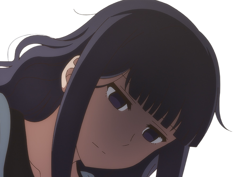 Sticker misuzu gundou tomo chan est une fille anime manga waifu yeux violets cheveux mauves par Dark-63