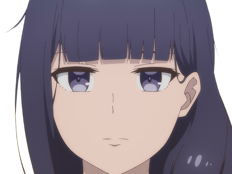 Sticker misuzu gundou tomo chan est une fille anime manga waifu yeux violets cheveux mauves par Dark-63