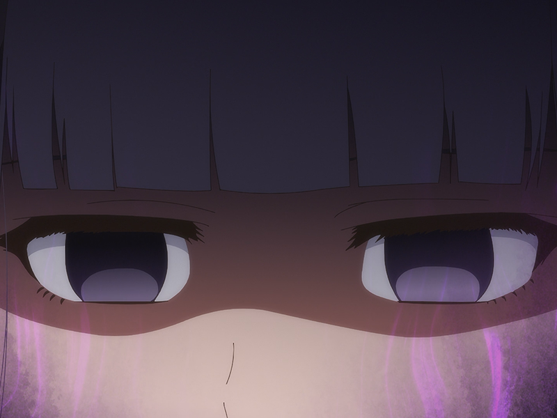 Sticker misuzu gundou tomo chan est une fille anime manga waifu yeux violets cheveux mauves par Dark-63