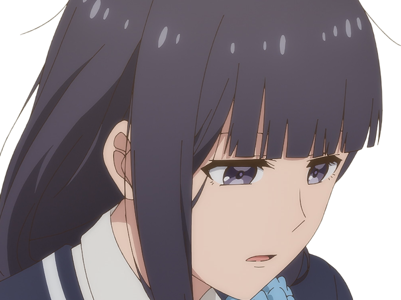Sticker misuzu gundou tomo chan est une fille anime manga waifu yeux violets cheveux mauves par Dark-63