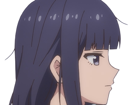 Sticker misuzu gundou tomo chan est une fille anime manga waifu yeux violets cheveux mauves par Dark-63