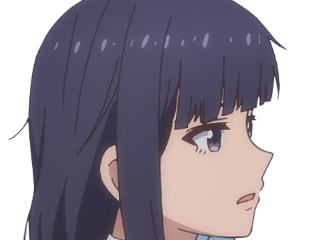 Sticker misuzu gundou tomo chan est une fille anime manga waifu yeux violets cheveux mauves par Dark-63