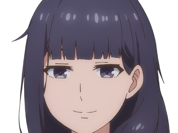 Sticker misuzu gundou tomo chan est une fille anime manga waifu yeux violets cheveux mauves par Dark-63
