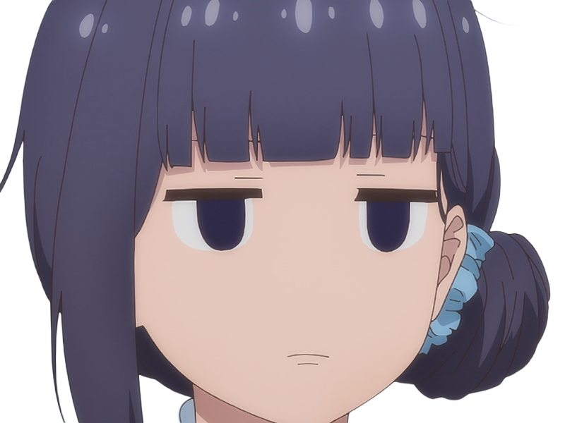 Sticker misuzu gundou tomo chan est une fille anime manga waifu yeux violets cheveux mauves par Dark-63