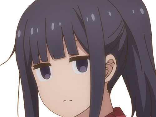 Sticker misuzu gundou tomo chan est une fille anime manga waifu yeux violets cheveux mauves par Dark-63