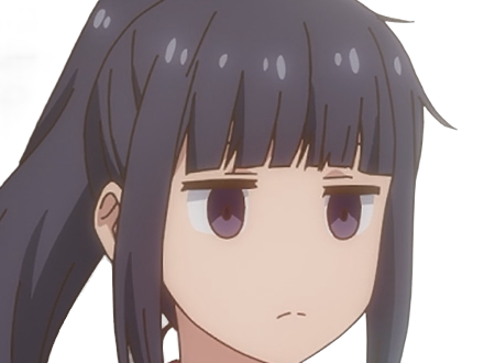 Sticker misuzu gundou tomo chan est une fille anime manga waifu yeux violets cheveux mauves par Dark-63
