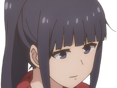 Sticker misuzu gundou tomo chan est une fille anime manga waifu yeux violets cheveux mauves par Dark-63