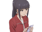 misuzu gundou tomo chan est une fille anime manga waifu yeux violets cheveux mauves