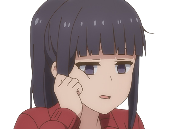 Sticker misuzu gundou tomo chan est une fille anime manga waifu yeux violets cheveux mauves par Dark-63