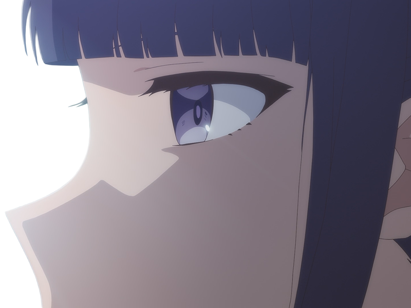 misuzu gundou tomo-chan est une fille anime manga waifu yeux violets cheveux mauves