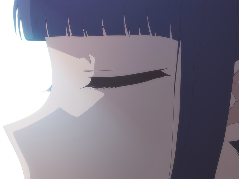 misuzu gundou tomo-chan est une fille anime manga waifu yeux violets cheveux mauves