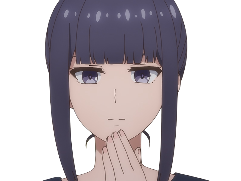 Sticker misuzu gundou tomo chan est une fille anime manga waifu yeux violets cheveux mauves par Dark-63