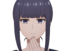 misuzu gundou tomo chan est une fille anime manga waifu yeux violets cheveux mauves
