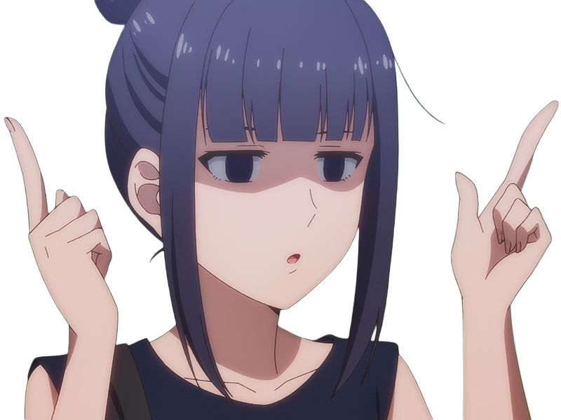 Sticker misuzu gundou tomo chan est une fille anime manga waifu yeux violets cheveux mauves par Dark-63