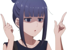 misuzu gundou tomo chan est une fille anime manga waifu yeux violets cheveux mauves