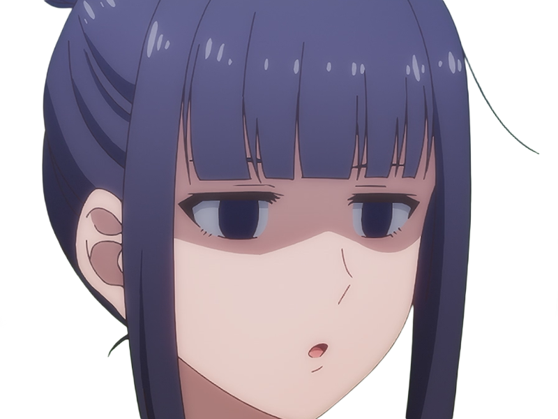 Sticker misuzu gundou tomo chan est une fille anime manga waifu yeux violets cheveux mauves par Dark-63
