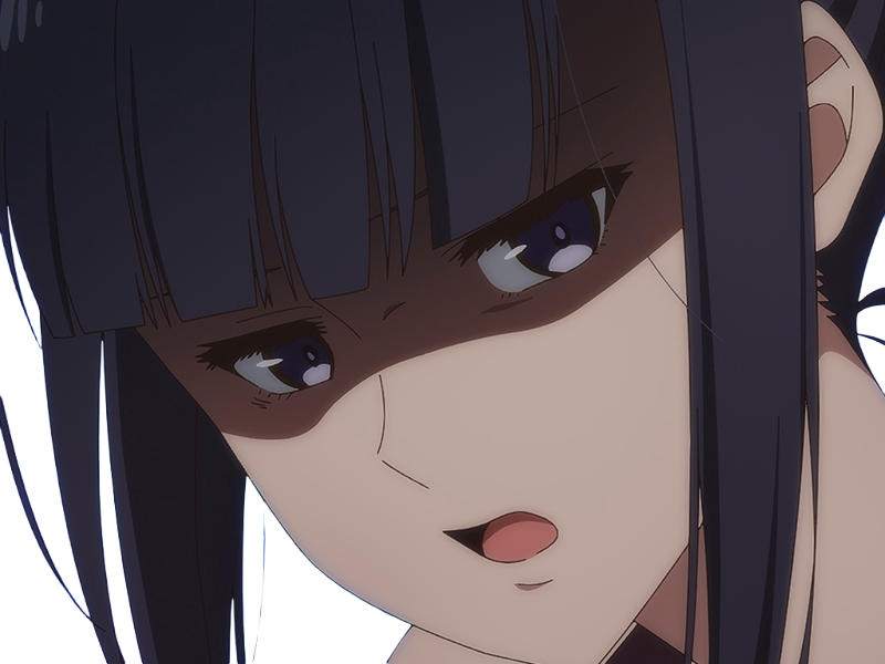 Sticker misuzu gundou tomo chan est une fille anime manga waifu yeux violets cheveux mauves par Dark-63