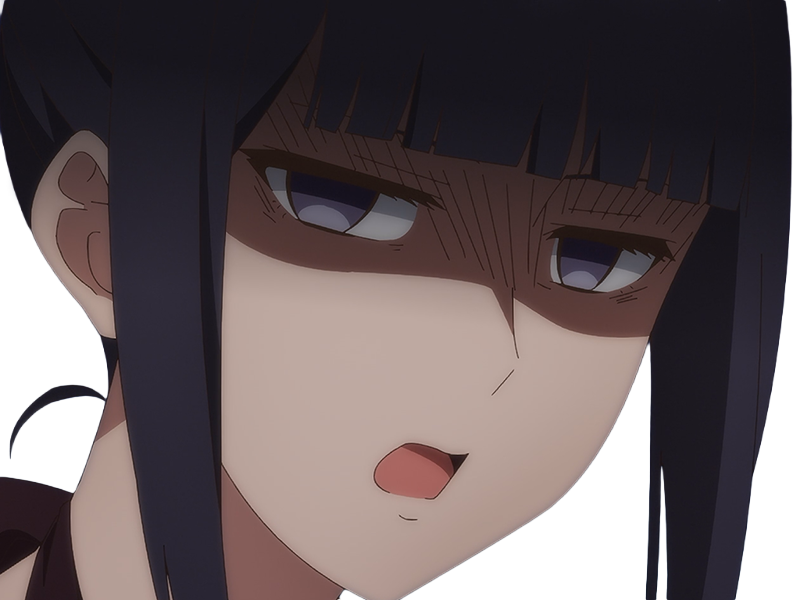 Sticker misuzu gundou tomo chan est une fille anime manga waifu yeux violets cheveux mauves par Dark-63