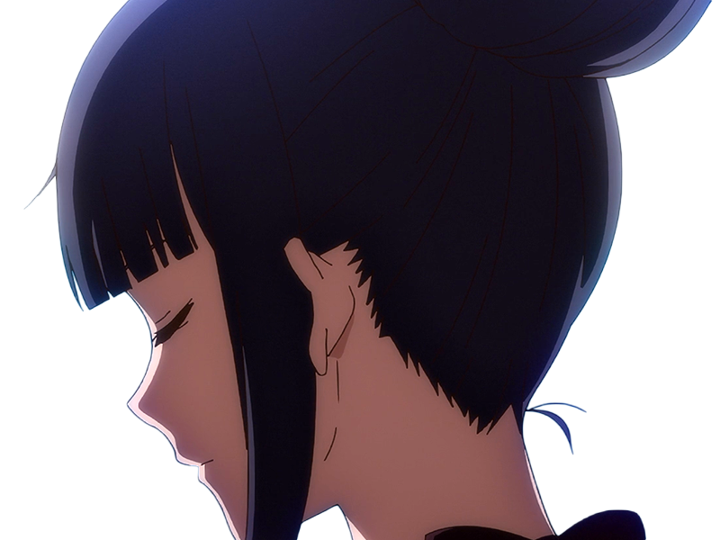 Sticker misuzu gundou tomo chan est une fille anime manga waifu yeux violets cheveux mauves par Dark-63