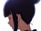 misuzu gundou tomo chan est une fille anime manga waifu yeux violets cheveux mauves
