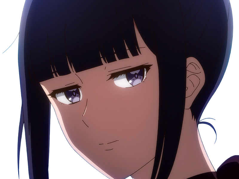 Sticker misuzu gundou tomo chan est une fille anime manga waifu yeux violets cheveux mauves par Dark-63