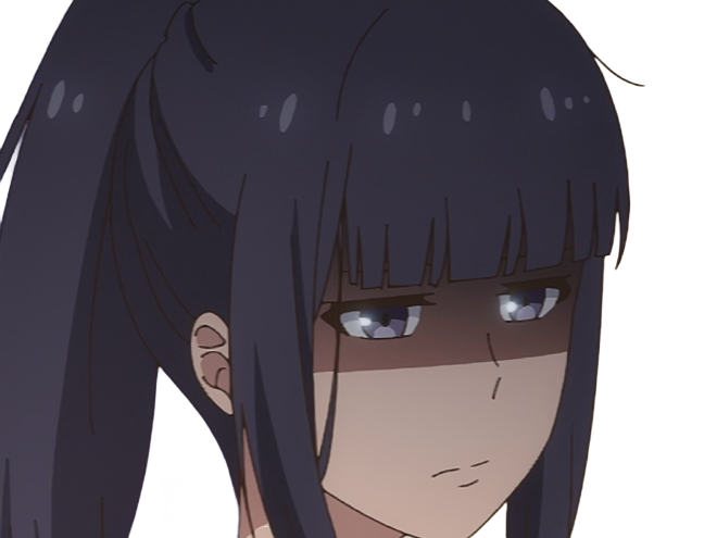Sticker misuzu gundou tomo chan est une fille anime manga waifu yeux violets cheveux mauves par Dark-63