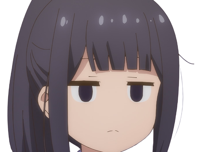 Sticker misuzu gundou tomo chan est une fille anime manga waifu yeux violets cheveux mauves par Dark-63