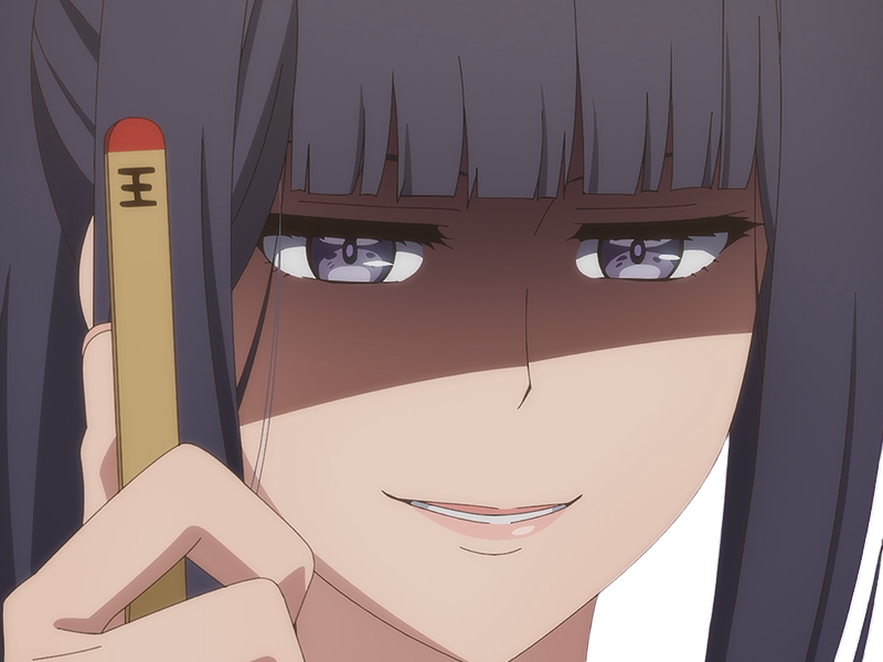 Sticker misuzu gundou tomo chan est une fille anime manga waifu yeux violets cheveux mauves par Dark-63