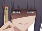 misuzu gundou tomo chan est une fille anime manga waifu yeux violets cheveux mauves