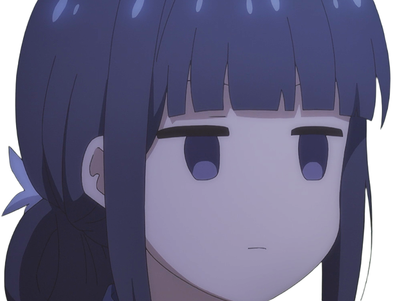 Sticker misuzu gundou tomo chan est une fille anime manga waifu yeux violets cheveux mauves par Dark-63